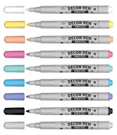 991078 Značkovače DECORPEN PASTEL na kov,sklo,plast,keramiku,k&aacute;men 8+1 ks CENTROPEN-2