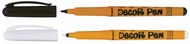 991079 Popisovače Decorpen Outline 2 ks, b&iacute;l&aacute; a čern&aacute;-2