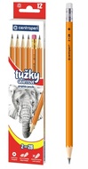 991100 &Scaron;estihrann&aacute; grafitov&aacute; tužka č. 2 s gumou, Centropen-1