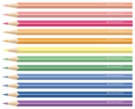 991113 Pastelky pastelov&eacute; &scaron;koln&iacute; ERGO 12 ks, Centropen-2