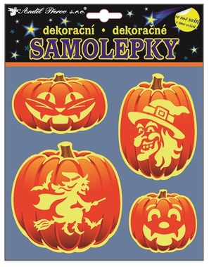 Glow-in-the-dark stickers Halloween - Pumpkin 23 x 18 cm