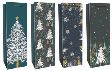 Téli kulacstartó táska arany dombornyomással 12 x 36 x 9 cm