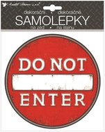 15062 Samolepic&iacute; cedulka Do Not Enter 18 x 23 cm-1