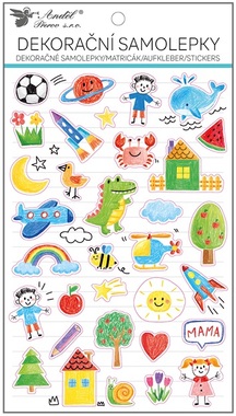Stickers with Glitter - Holidays 14.5 x 25 cm