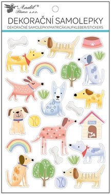 Stickers with Transparent Backing – Dogs 14.5 × 25 cm