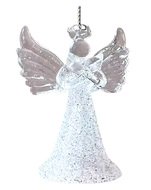 Glass Angel hanging 4.5 x 7 x 3 cm