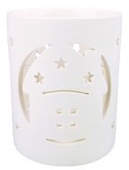 19550 Sv&iacute;cen porcel&aacute;nov&yacute; s domečkem 10,5 x 13,5 cm-1