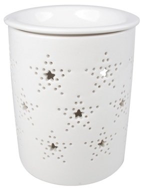 Porcelain Aroma Lamp with Stars10 x 13,5 cm 