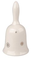 Arany díszítésű csengő, porcelán, 6 x 12 cm