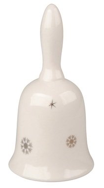 Arany díszítésű csengő, porcelán, 6 x 12 cm