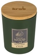 20023 Sv&iacute;čka MAGIC WOOD s dřevěn&yacute;m knotem - PALM LEAF & ALOE 300g -1