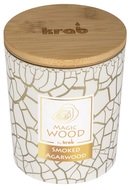 20024 Sv&iacute;čka MAGIC WOOD s dřevěn&yacute;m knotem - SMOKED AGARWOOD 300g -1