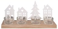 23024 Adventn&iacute; sv&iacute;cen s kovov&yacute;mi dekoracemi a č&iacute;sly b&iacute;l&yacute; 28 x 7 x 13 cm-2