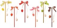  Easter braid, decorative, 25 cm, ribbon with polka dots, eggs, COLOR MIX