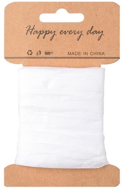 Paper Raffia width 2 cm x 10 m, White