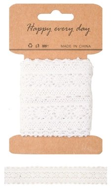 Decoration Lace String 3 cm x 1 m, White