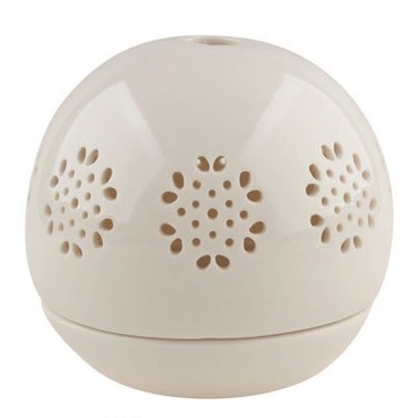 Porcelain Candle Holder, with Ornaments 9,5 cm 