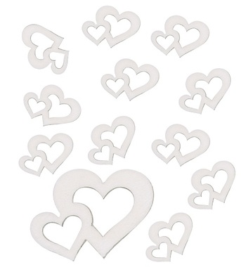 Wooden Hearts 4 x 3 x 0,3 cm, 12 pcs 