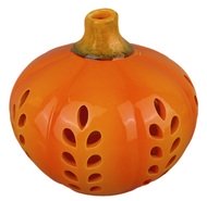 41000 Sv&iacute;cen keramick&aacute; d&yacute;ně 15 x 14 cm, oranžov&yacute;-1