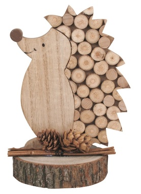 Wooden Hedgehog Standing 8 x 13 cm