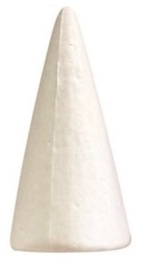 6 × 14 × 6 cm-es polisztirol kúp