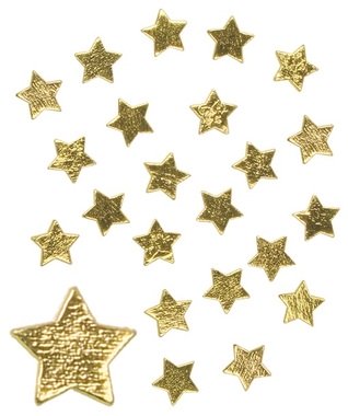 Fa csillagok 2,5 cm, 24 db, arany