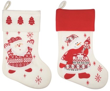 Felt Santa Stocking 25 x 40 x 1 cm