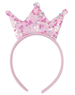 Hairband with sequins, Pink, 37 cm circumference
