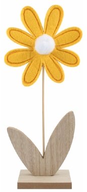 Filcvirág 11,5 x 30 x 5 cm állványon