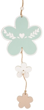 Hanging Wooden Flower 12 x 28 x 0,5 cm