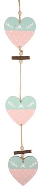 Hanging Wooden Heart 7 x 40 x 0,5 cm