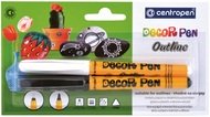 991079 Popisovače Decorpen Outline 2 ks, b&iacute;l&aacute; a čern&aacute;-1